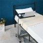 Over-Bed Tray-Table with Lockable Wheels, 3 Height Adjustable Sofa-Side Table...