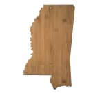 Totally Bamboo 20-7971MS Mississippi State Shaped Bamboo Serving & Cutting Bo...