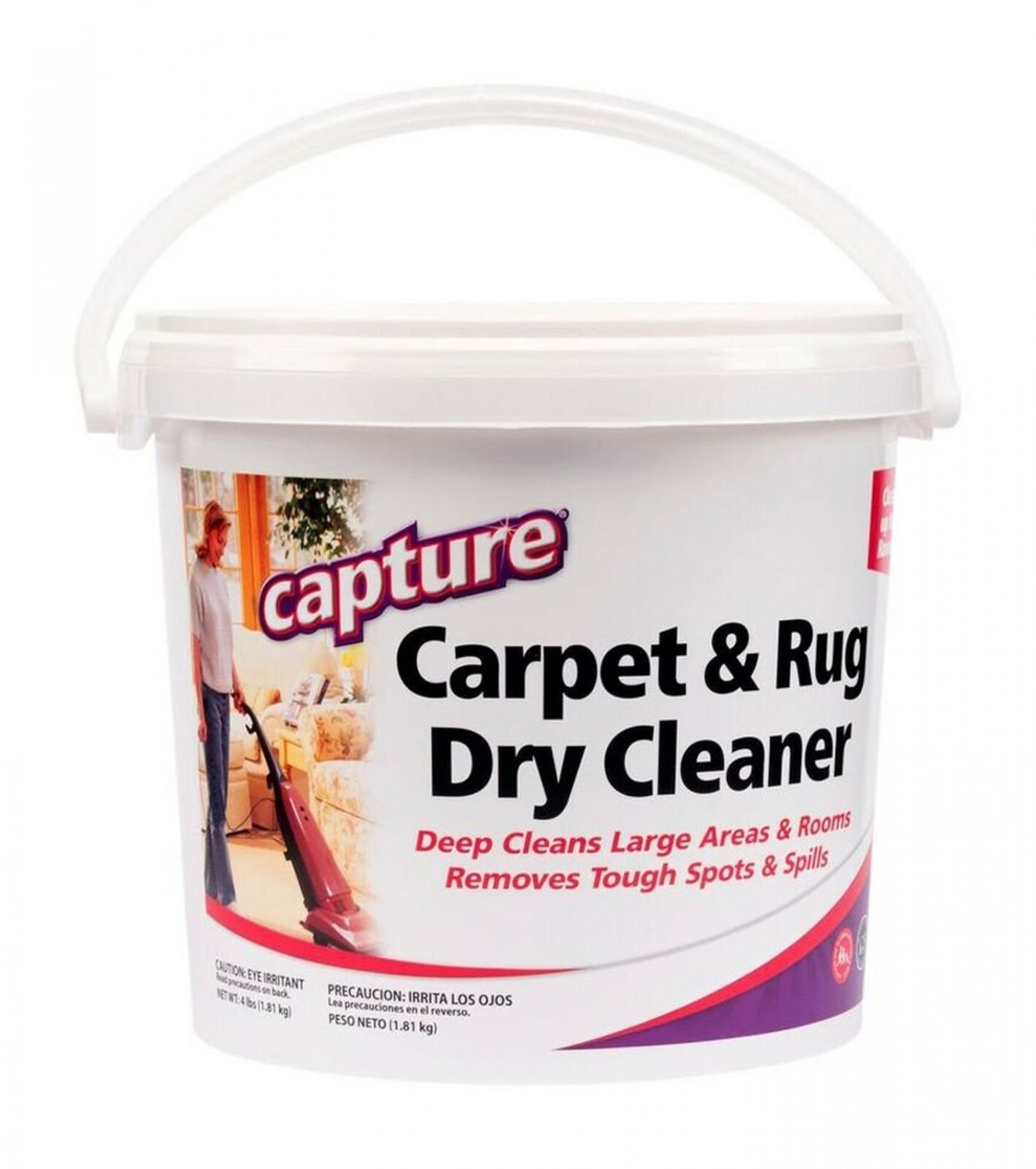 Capture Carpet Dry Cleaner Powder 4 Pound-Resolve Allergens Smell Moisture fr...