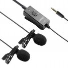 Movo LV20 Dual Capsule Battery-Powered Lavalier Clip-on Omnidirectional Conde...