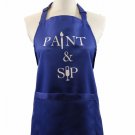 MeAnWe Wares Apron with Pockets - Paint and Sip Bib - Artist Painters Gift fo...
