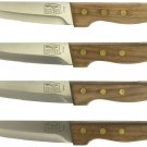 Chicago Cutlery 1043898 4-Piece Basics Steakhouse Knife Set, Walnut