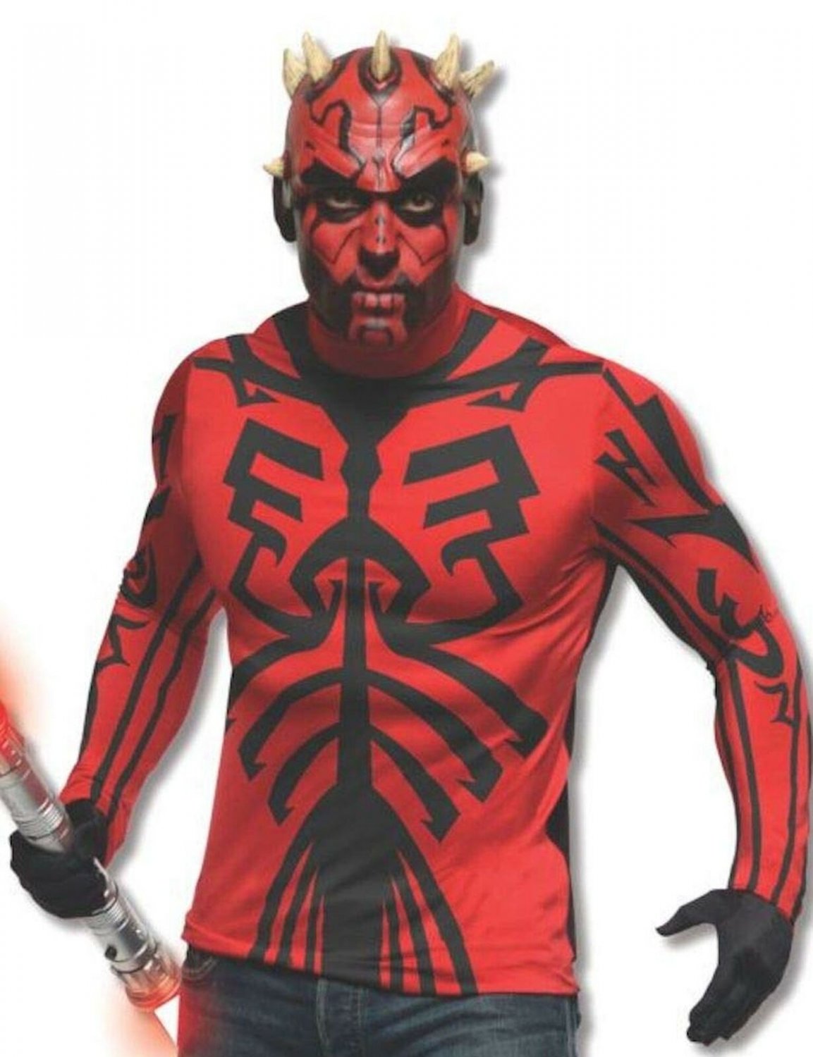 Star Wars Deluxe Darth Maul Costume Kit Standard Red/Black