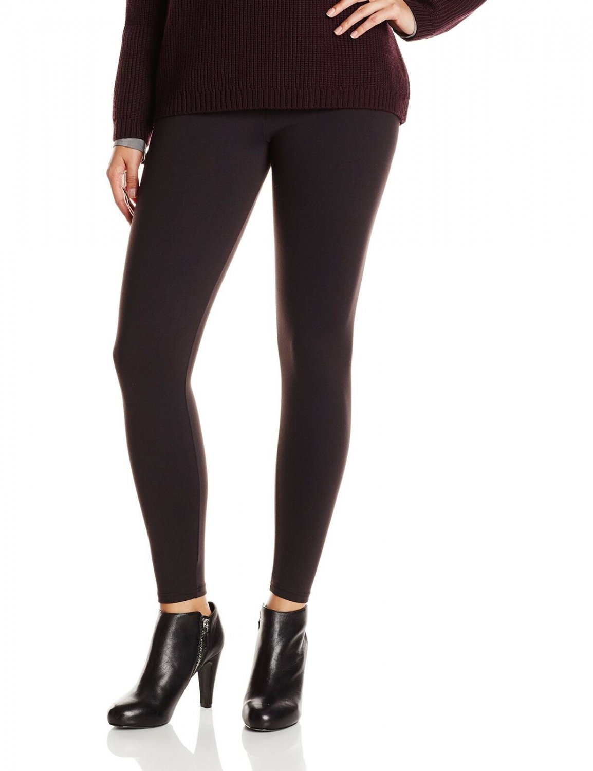 Flexees Women's Maidenform Fat Free Dressing Legging X-Large Black