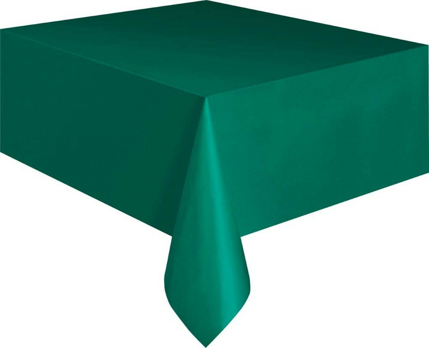 Unique Industries Forest Green Plastic Tablecloth, 108" x 54"
