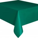 Unique Industries Forest Green Plastic Tablecloth, 108" x 54"