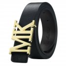 Mens Dress Leather Belt Plaque Buckle 35mm Width For Father's Day Gold Buckle