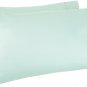 AmazonBasics 400 Thread Count Pillow Cases - Standard, Set of 2, Seafoam Green