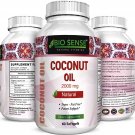 Coconut Oil Capsules – 2000 mg Pure Extra Virgin – Source of MCT – Essential ...