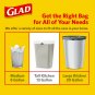 Glad ForceFlexPlus Tall Kitchen Drawstring Trash Bags -13 Gallon White Trash ...