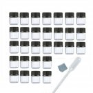 Simple_e 50 Pack 1ML 1/4 Dram Mini Clear Glass Essential Oils Sample Bottles ...