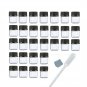Simple_e 50 Pack 1ML 1/4 Dram Mini Clear Glass Essential Oils Sample Bottles ...