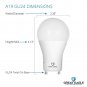 Great Eagle LED GU24 Base, A19 Shape, 14W (100W Equivalent), Dimmable, 4000K ...