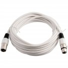 Grindhouse Speakers - LEXLR-25White - 25 Foot White XLR Microphone Cable - 25...