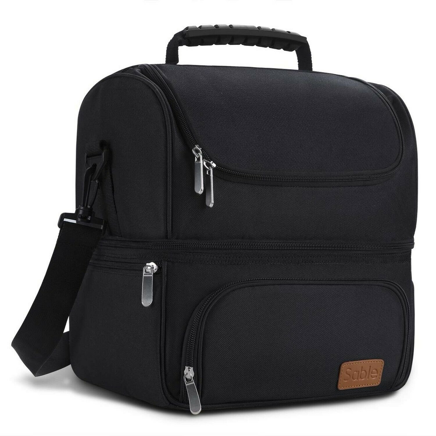 Large Lunch Box for Men, Insulated Adult Lunch Bag, Sable Reusable Waterproof...