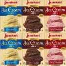 Junket Ice Cream Mix Bundle - 2 Vanilla, 2 Chocolate, 2 Strawberry (6 Total)