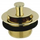 Kingston Brass DLL202 Lift and Lock Bath Tub Drain, Polished Brass