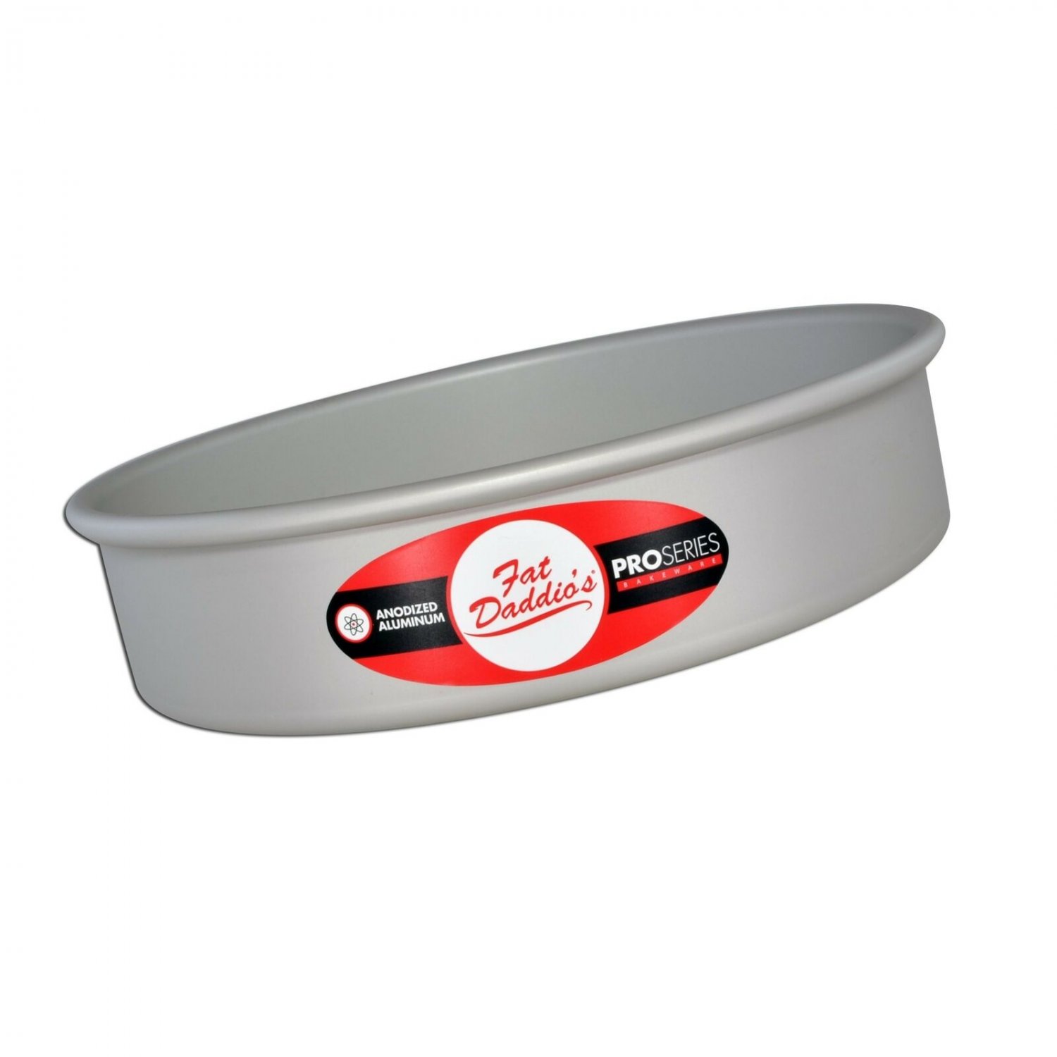Fat Daddio's PRD-82 Round Cake Pan, 8 x 2 Inch, Silver 2" Deep