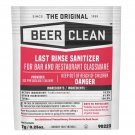 Diversey Beer Clean Last Rinse Glass Sanitizer, .25oz Powder Packet (100 Pack)