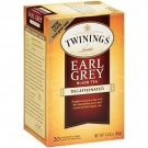 Twinings of London Decaffeinated Earl Grey Black Tea, 1.23 Ounce, 20 Count (P...