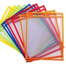 10 Dry Erase Pockets, Oversize 10 Inch x 13 Inch Pockets, Perfect for Classro...