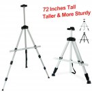 T-SIGN 72 Inches Tall Display Easel Stand, Aluminum Metal Tripod Art Easel Ad...