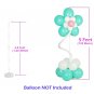 2 Sets Balloon Column Stand Kits Base and Pole with 4 Feet Height and 2lb Wat...