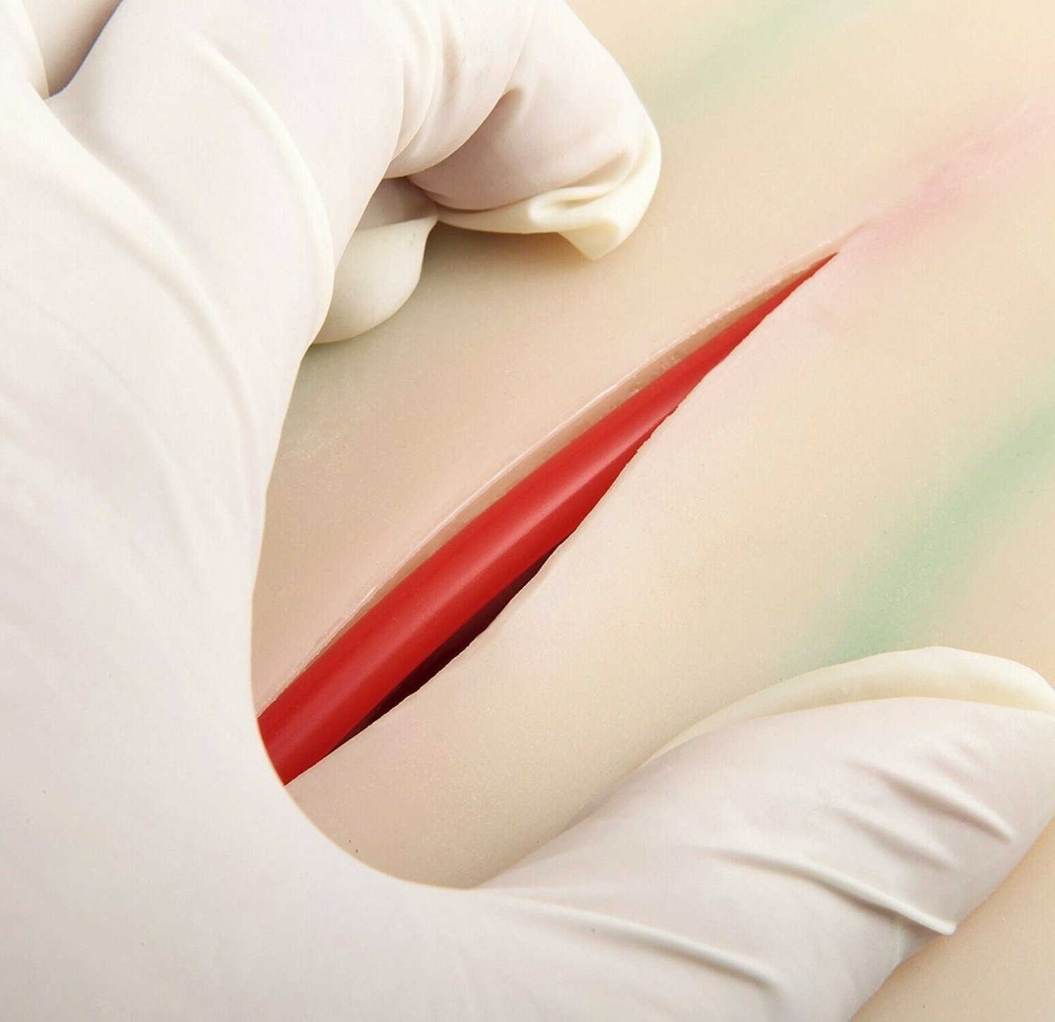 Venipuncture IV Injection Training Pad Model, 4 Veins Imbedded & 3 Skin Layer...