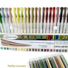 OfficeGoods Earth Tone Gel Pen Set - 24 Premium & Vivid Colors with a Full Se...