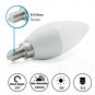 CTKcom 3W LED Candelabra Bulbs,40W Light Bulbs Equivalent,E14 Base,White 6000...