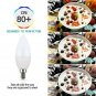 CTKcom 3W LED Candelabra Bulbs,40W Light Bulbs Equivalent,E14 Base,White 6000...