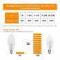 CTKcom 3W LED Candelabra Bulbs,40W Light Bulbs Equivalent,E14 Base,White 6000...