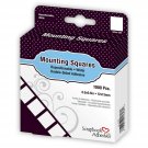 3L Repositionable Permanent Mounting Squares, 1/2-Inch x 1/2-Inch, 1000pk, Wh...