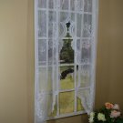 Curtain Chic Cameo Rose Swag, 63-Inch, White