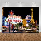 Mehofoto Welcome to Las Vegas Backdrop Casino City Night Scenery Background 7...