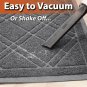 iPrimio Cat Litter Mat with Plaid Design – Anti-Slip Jumbo Size 42 x 36 inche...