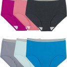 Fruit of the Loom Women’s Underwear Cotton Brief Panty Multipack Large (7)