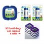 Dooli Litter Genie Compatible Bag Adapter and 50 Bag Refills (Equals 8+ Name ...