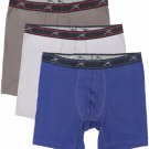 Terramar Men's Silkskins 6" Boxer Brief Underwear with Pouch (Pack of 3) Large