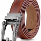 Marino Mens Genuine Leather Ratchet Dress Belt with Open Linxx Buckle