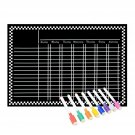 Magnetic Refrigerator Chalkboard (8 Free Markers), Dry Erase Board, Chore, Re...