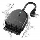 Outdoor Smart Plug, Aicliv Wi-Fi Smart Outlet with 3 Individual Grounded Sock...