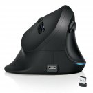 AUTLEY Wireless Ergonomic Mouse, 2.4G Optical Wireless Vertical Mouse with Ad...