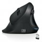 AUTLEY Wireless Ergonomic Mouse, 2.4G Optical Wireless Vertical Mouse with Ad...
