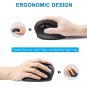 AUTLEY Wireless Ergonomic Mouse, 2.4G Optical Wireless Vertical Mouse with Ad...