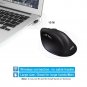 AUTLEY Wireless Ergonomic Mouse, 2.4G Optical Wireless Vertical Mouse with Ad...
