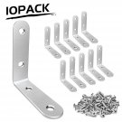 LuckIn Corner Braces 2 x 2 inch, Corner Braces Stainless Steel 304 with Screw...