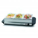 NutriChef 3 Buffet Warmer Server - Professional Hot Plate Food Warmer Station...