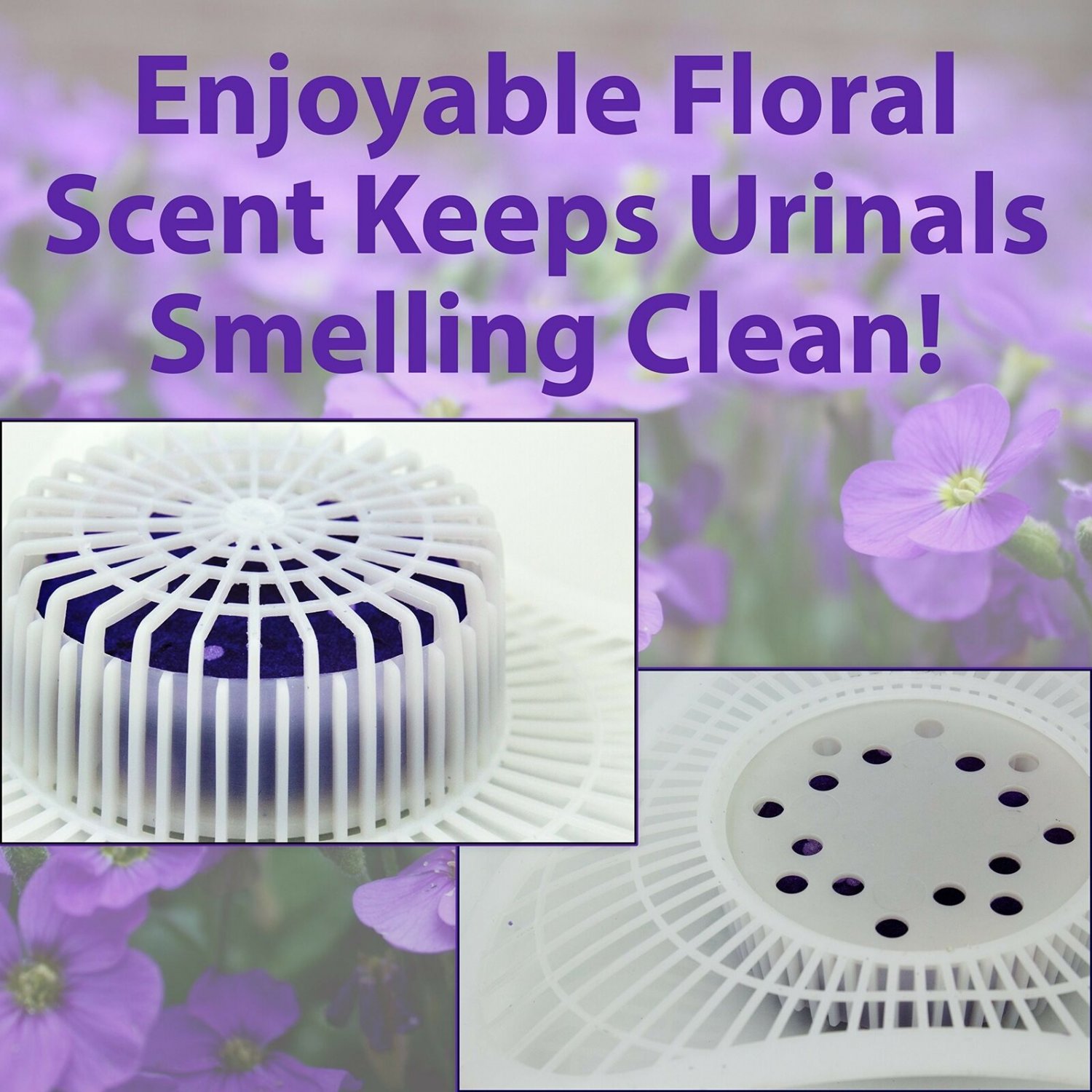 Long Lasting Urinal Screen and Deodorizer with NonPara Block 12 Pack