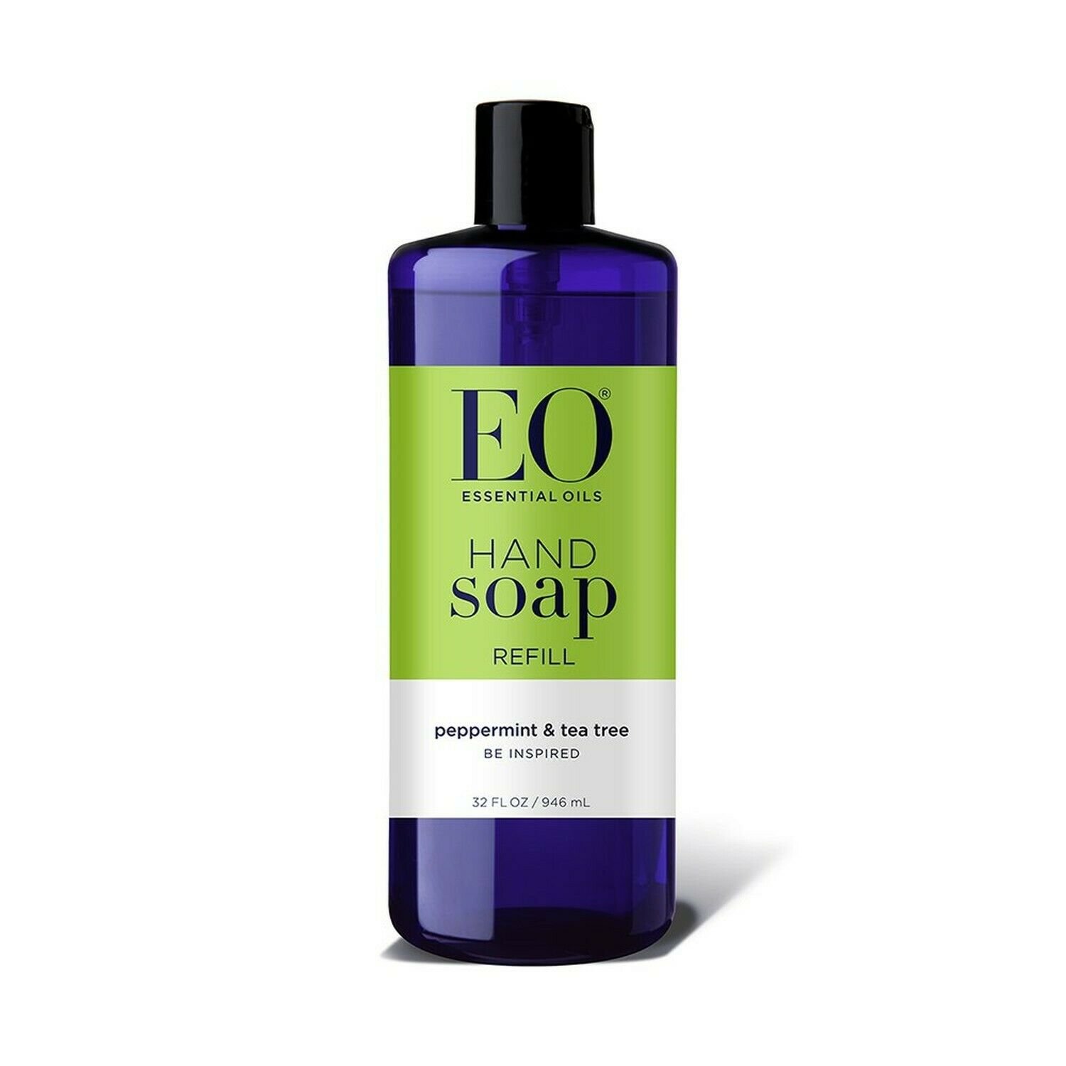 EO Botanical Liquid Hand Soap Refill, Peppermint and Tea Tree, 32 Ounce